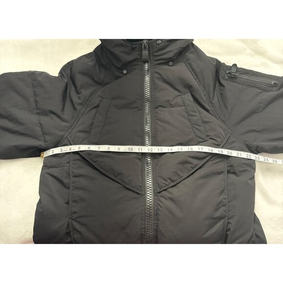 Long Black Puffer Coat With Faux Fur Hood & Zipper Closure By You.u Size XL - Picture 10 of 16